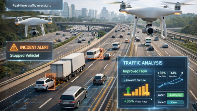 Aldo Vendramin destaca que drones ampliam eficiência, segurança e monitoramento no trânsito moderno.