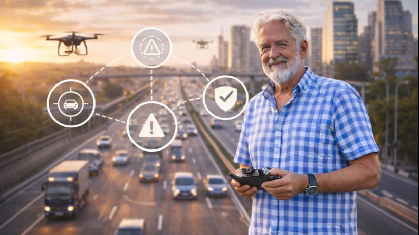 Fiscalização por drones é o caminho mais rápido para reduzir riscos e ganhar fluidez nas grandes vias, analisa Aldo Vendramin.